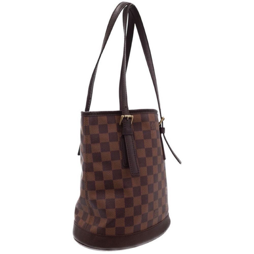 Louis Vuitton Marais Bucket Damier Bag Brown Ebene